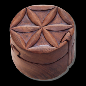 Drevená šperkovnica KVET ŽIVOTA