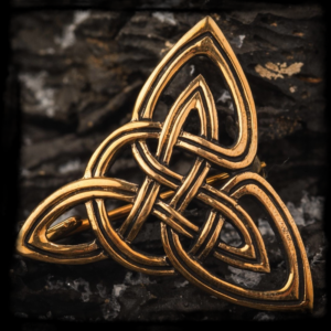 Bronzová spona KELTSKÝ TROJUHOLNÍK