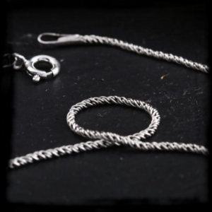 Strieborná retiazka HADDE, 50 cm