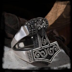 Strieborný prsteň THOR